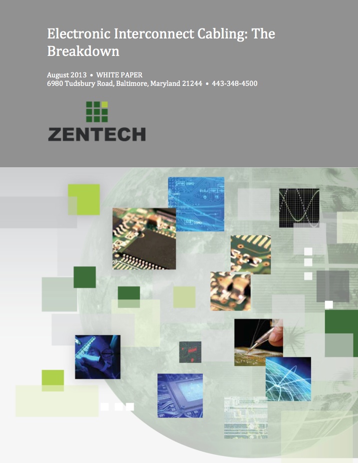 Electronic interconnect cabling whitepaper from Zentech